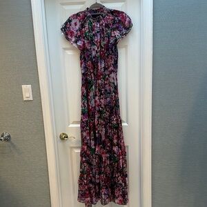 Shoshanna Multicolor Floral Maxi Dress